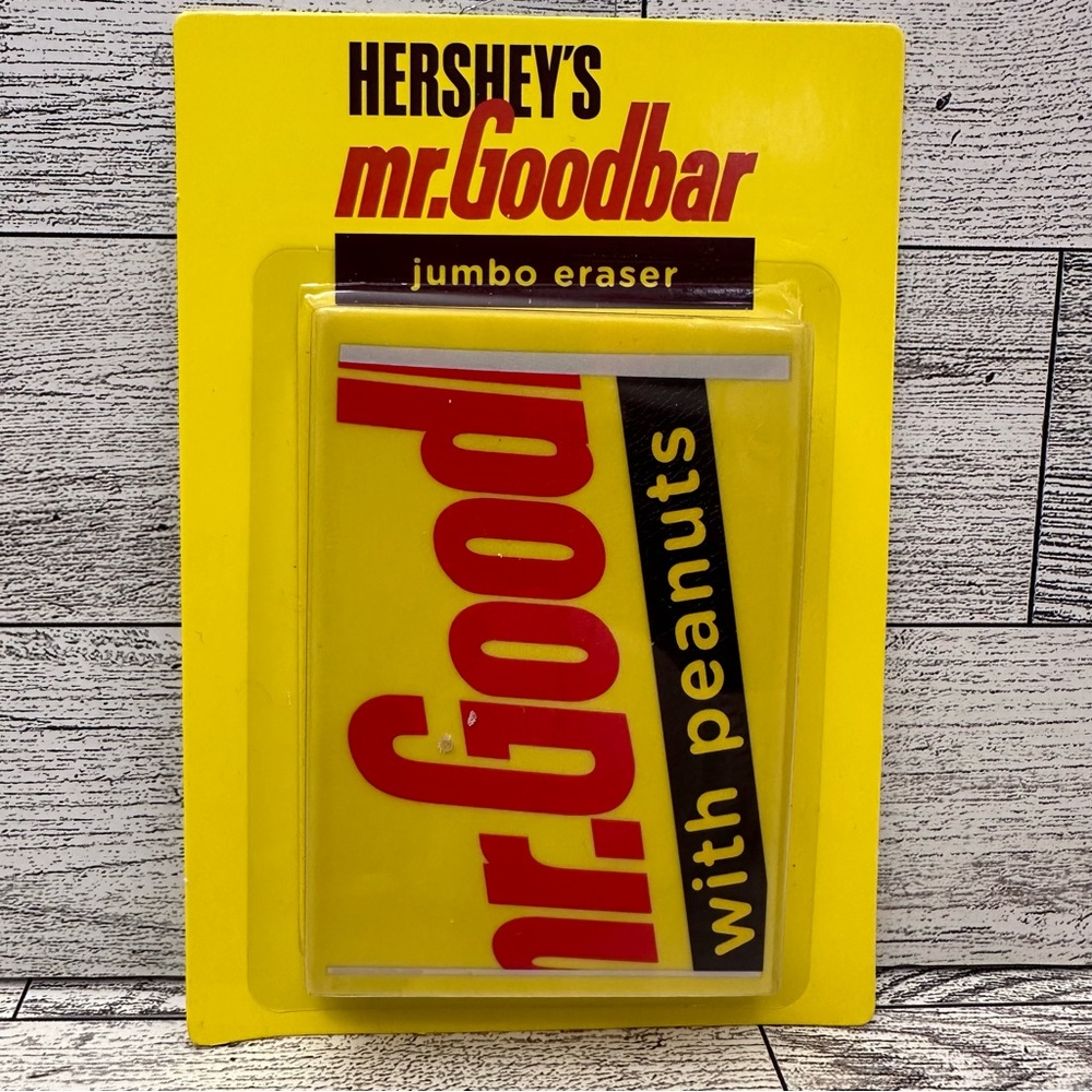 Brand New Collectible Hershey’s Mr. Goodbar Jumbo Eraser Yellow